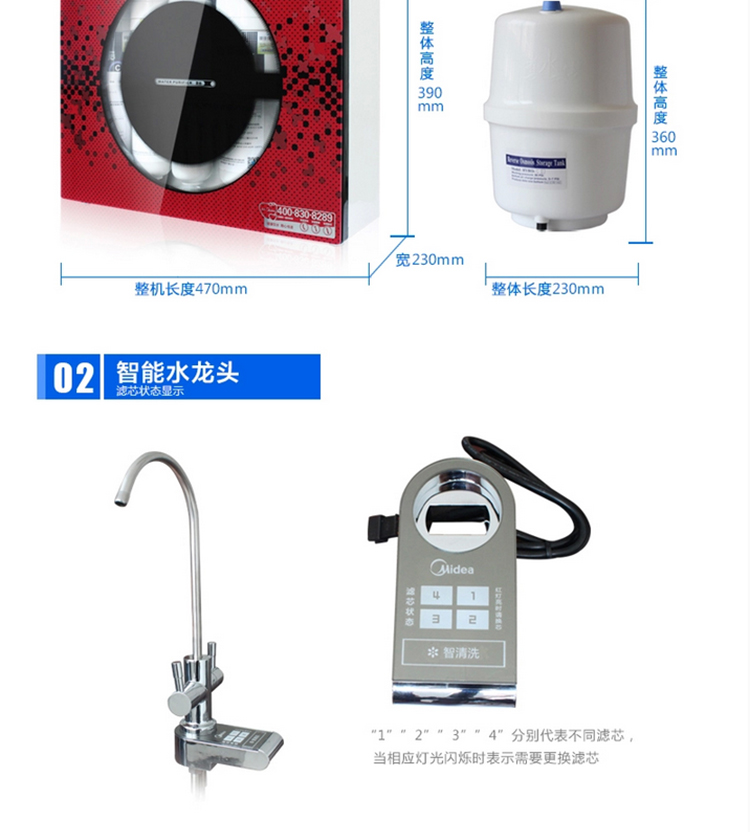美的净水器MRO229-4产品配套